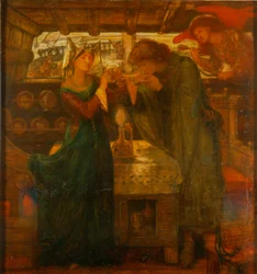 Tristan und Isolde trinken den Liebestrank, 1867